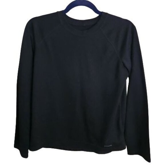 Patagonia Mid Weight Crewneck Capilene Base Layer Black Size Kids XXL - Picture 3 of 8